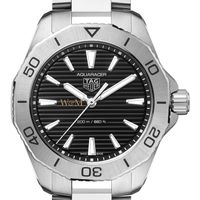 William & Mary Men's TAG Heuer Steel Aquaracer with Black Dial