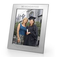 Michigan Ross Polished Pewter 8x10 Picture Frame