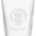 James Madison University 16 oz Pint Glass- Set of 4 - Image 3