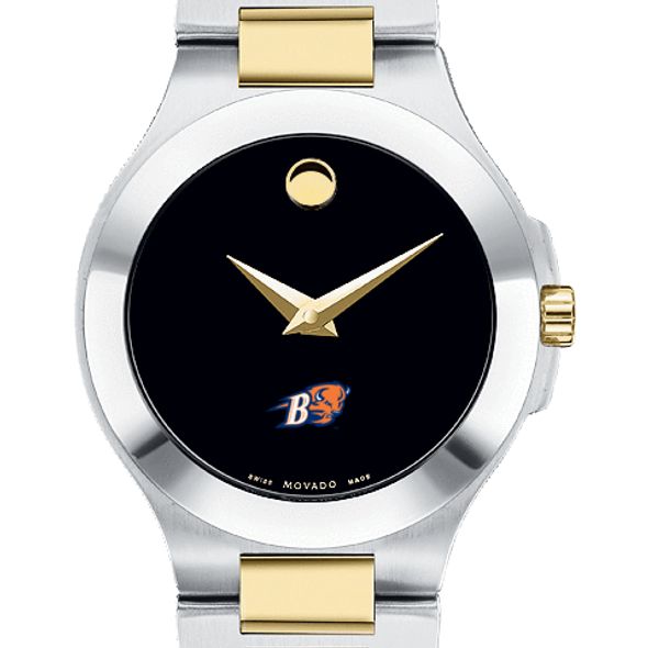 Bucknell Women's Movado Collection Two-Tone Watch with Black Dial - Image 1