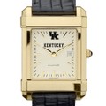 University of Kentucky Men's Gold Quad with Leather Strap - Image 1