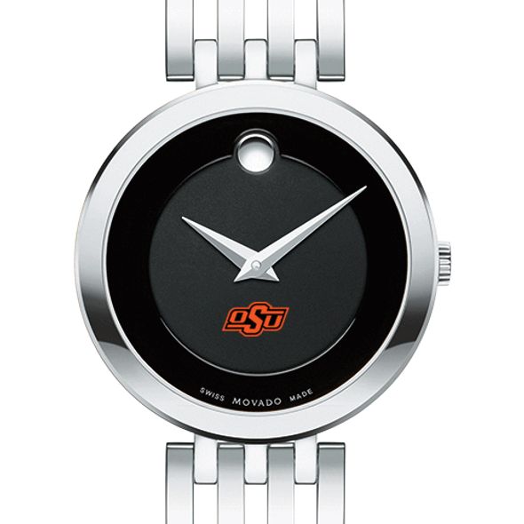 Oklahoma State University Women's Movado Esparanza Stainless Steel Museum with Bracelet