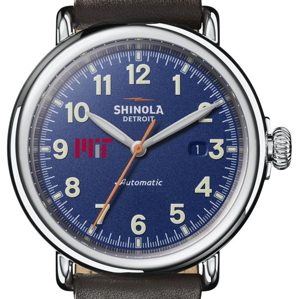 MIT Shinola Watch, The Runwell Automatic 45mm Royal Blue Dial - Image 1