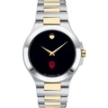 Indiana Men's Movado Collection Two-Tone Watch with Black Dial - Image 2