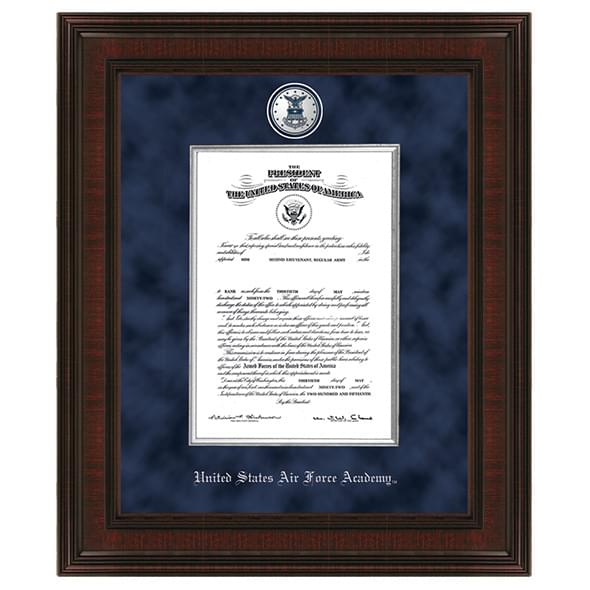 USAFA Excelsior Diploma Frame Comm Cert