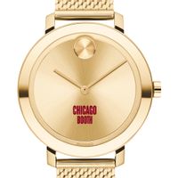 Chicago Booth Women's Movado Bold Gold with Mesh Bracelet