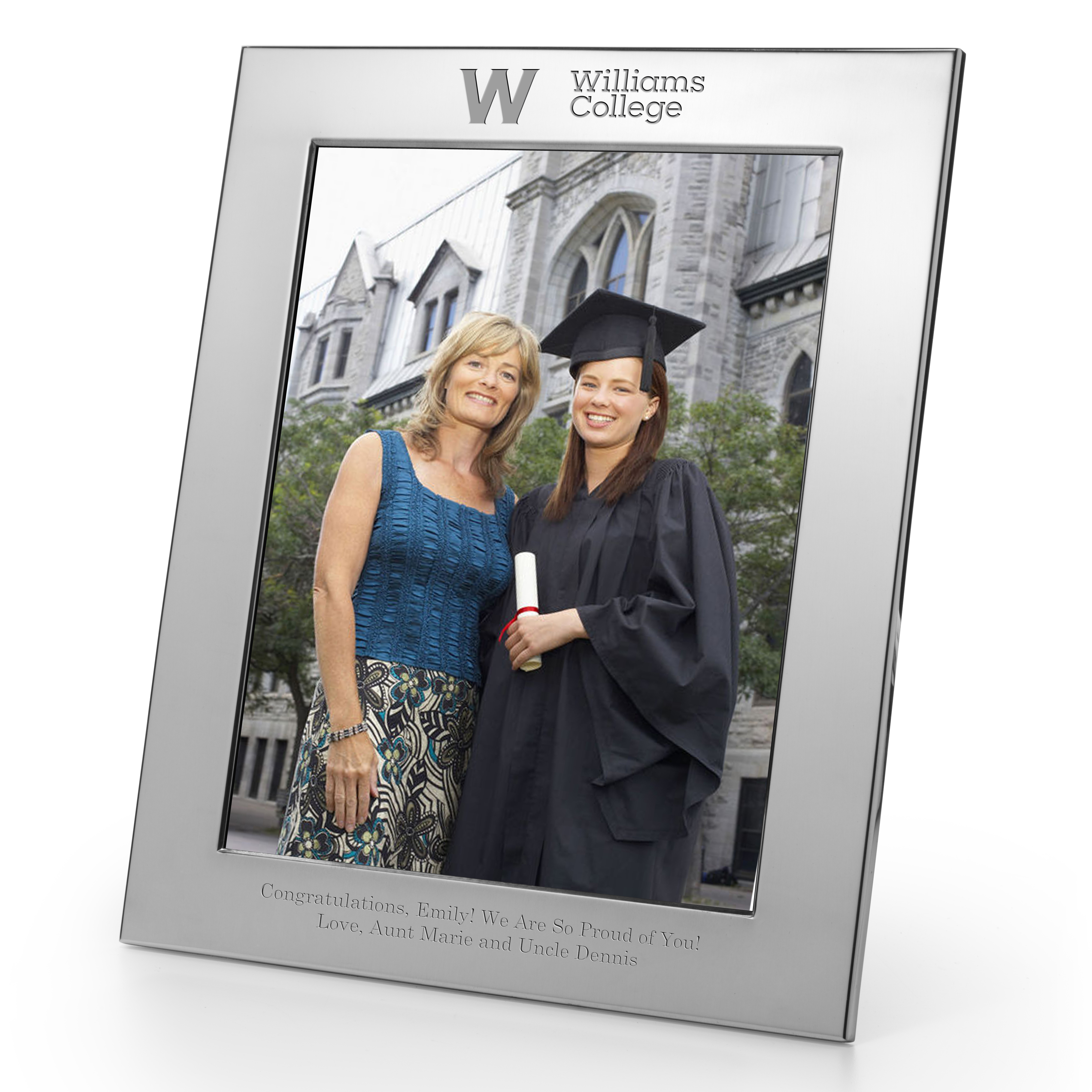 Williams College Polished Pewter 8x10 Picture Frame