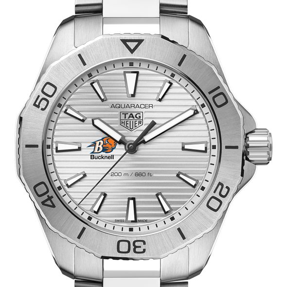Bucknell Men's TAG Heuer Steel Aquaracer with Silver Dial - Image 1