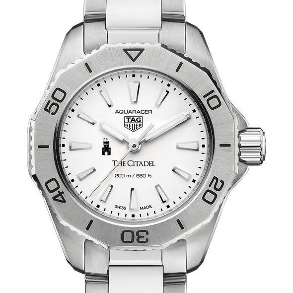 Citadel Women's TAG Heuer Steel Aquaracer with Silver Dial - Image 1