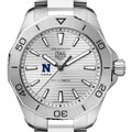 USNA Men's TAG Heuer Steel Aquaracer with Silver Dial - Image 1