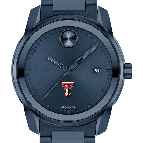 Texas Tech Men's Movado BOLD Blue Ion with Date Window - Image 1