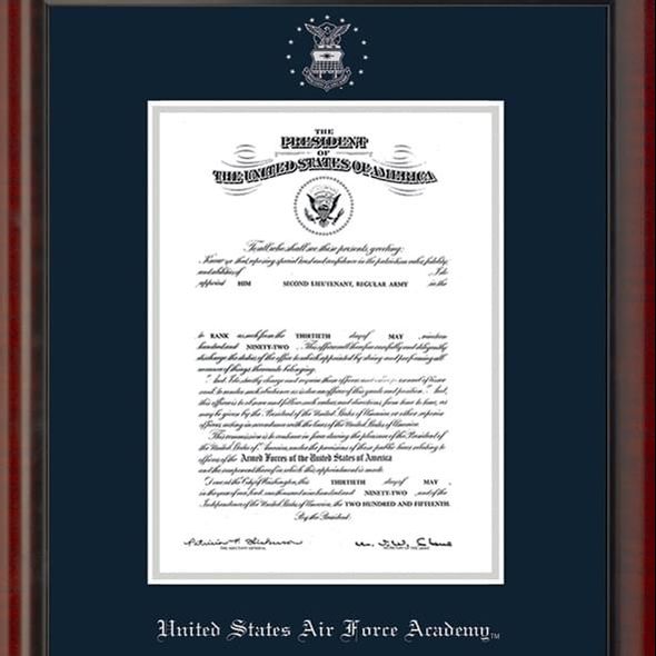 Us Air Force Academy Diploma Frame Fidelitas Graduation Gift Usafa Fidelitas Frame Comm Cert Image 2