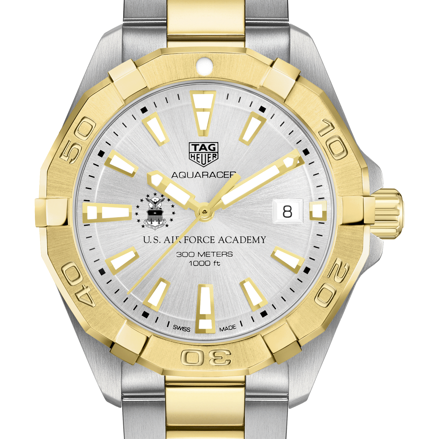 Air Force Academy Men's TAG Heuer Two-Tone Aquaracer