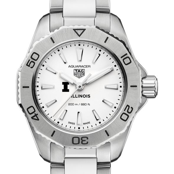 Illinois Women's TAG Heuer Steel Aquaracer with Silver Dial - Image 1