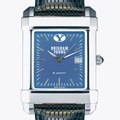 Brigham Young University Men's Steel Quad Blue Dial with Leather - Image 1