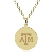 Texas A&M University 14K Gold Pendant & Chain