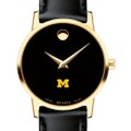 Michigan Women's Movado Gold Museum Classic Leather - Image 1