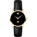 Michigan Women's Movado Gold Museum Classic Leather - Image 2