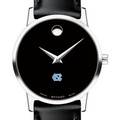 UNC Women's Movado Museum with Leather Strap - Image 1