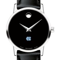 UNC Women's Movado Museum with Leather Strap