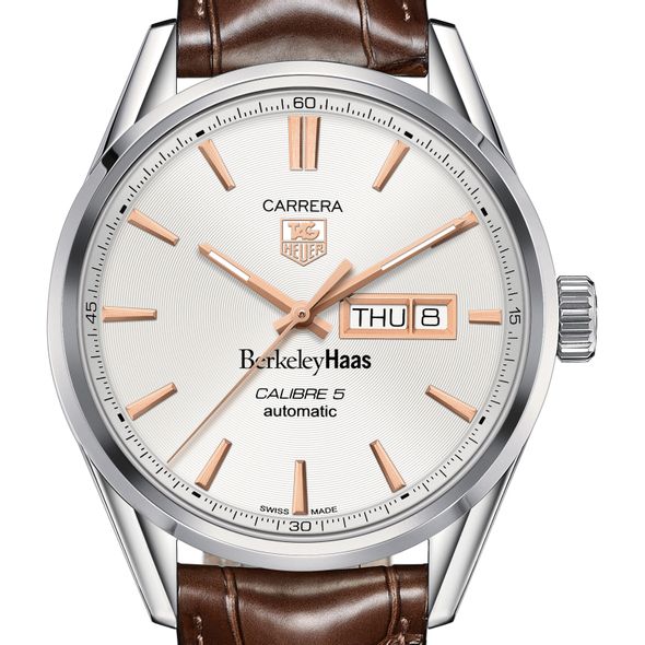 Berkeley Haas Men's TAG Heuer Day/Date Carrera with Silver Dial & Strap