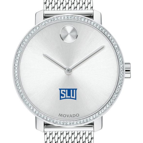 SLU Women's Movado Bold with Crystal Bezel & Mesh Bracelet