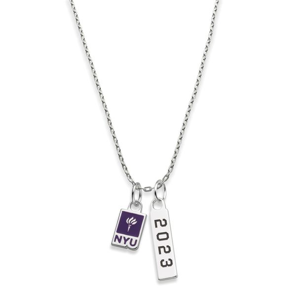 NYU 2023 Sterling Silver Necklace - Image 1