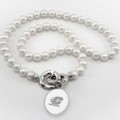 Central Michigan Pearl Necklace with Sterling Silver Charm - Image 1