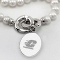 Central Michigan Pearl Necklace with Sterling Silver Charm - Image 2