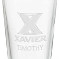 Xavier University 16 oz Pint Glass- Set of 2 - Image 3