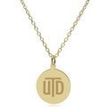 UT Dallas 18K Gold Pendant & Chain - Image 2