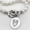Yale SOM Pearl Necklace with Sterling Silver Charm - Image 2