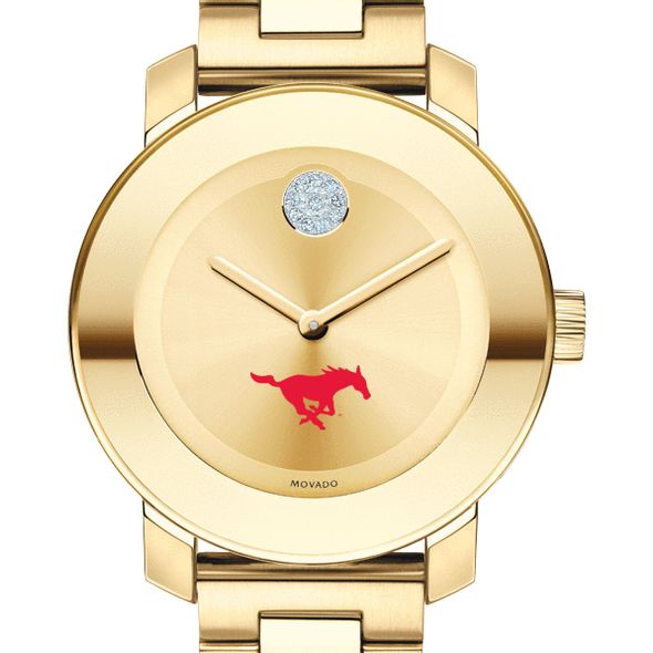 Southern Methodist University Women's Movado Gold Bold