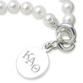 Kappa Alpha Theta Pearl Bracelet with Sterling Silver Charm - Image 2