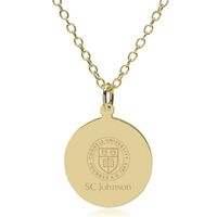 SC Johnson College 14K Gold Pendant & Chain