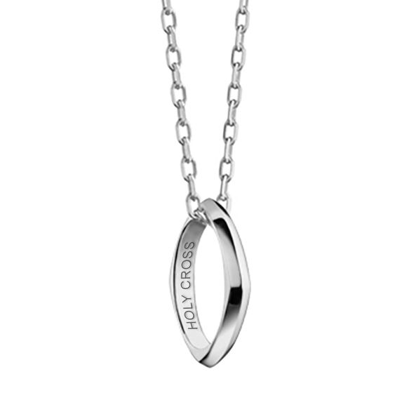 Holy Cross Monica Rich Kosann Poesy Ring Necklace in Silver - Image 1