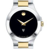 WashU Women's Movado Collection Two-Tone Watch with Black Dial