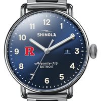 Rutgers Shinola Watch, The Canfield 43mm Blue Dial