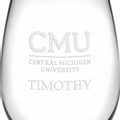 Central Michigan Stemless Wine Glasses Made in the USA - Set of 4 - Image 3