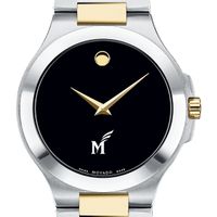 George Mason Men's Movado Collection Two-Tone Watch with Black Dial