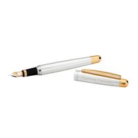 Fairfield Fountain Pen in Sterling Silver with Gold Trim