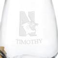 Northwestern Stemless Wine Glasses - Set of 4 - Image 3