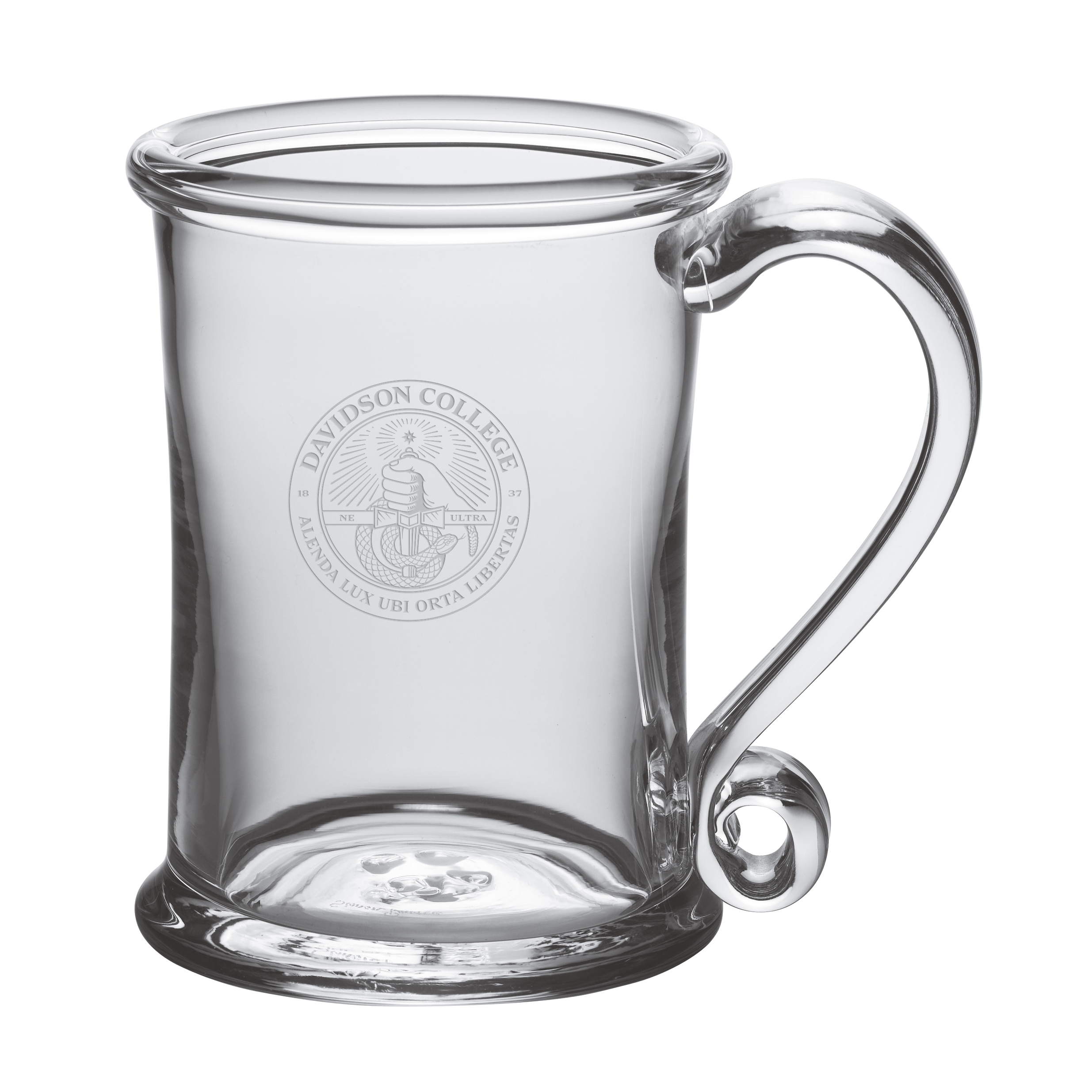 Davidson College Glass Tankard by Simon Pearce