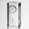 Howard Tall Glass Desk Clock by Simon Pearce - Image 1