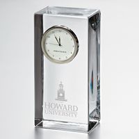 Howard Tall Glass Desk Clock by Simon Pearce