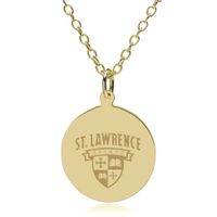 St. Lawrence 18K Gold Pendant & Chain