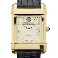 USMMA Men's Gold Quad with Leather Strap