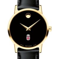 Brown Women's Movado Gold Museum Classic Leather