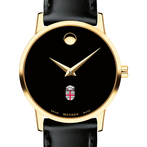 Brown Women's Movado Gold Museum Classic Leather