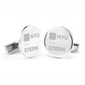 NYU Stern Cufflinks in Sterling Silver - Image 1
